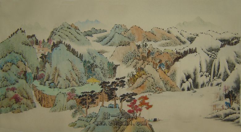工筆山水畫