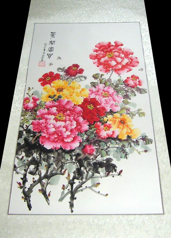 三尺豎幅精品牡丹