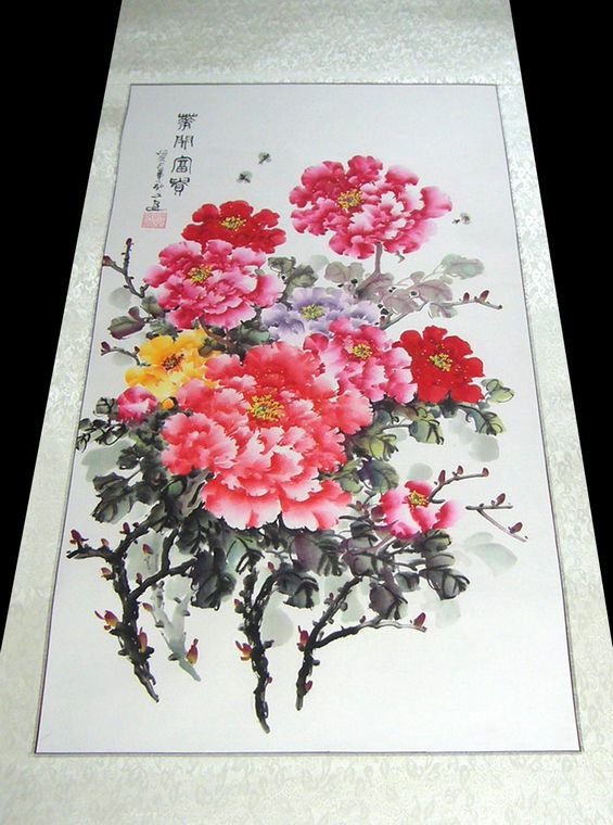 三尺牡丹畫