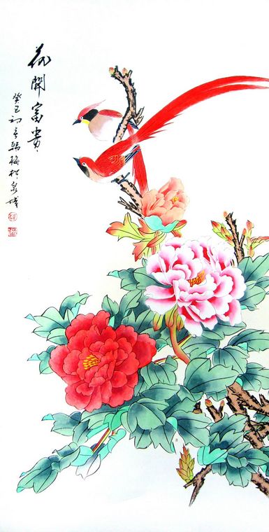 工筆花鳥作品