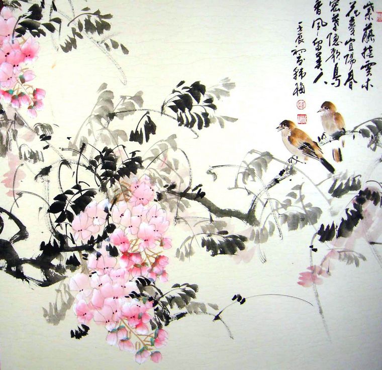 水墨花鳥(niǎo)畫
