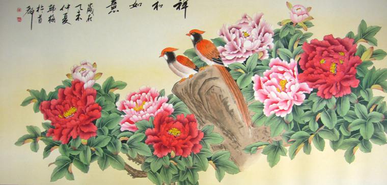 工筆牡丹畫