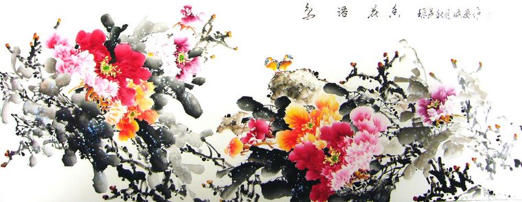 精品國畫牡丹畫