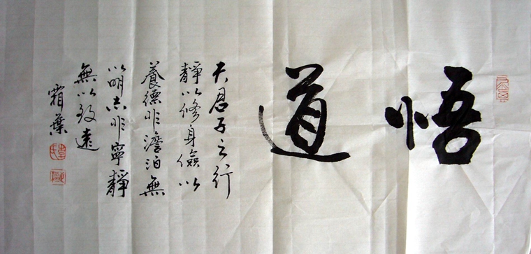 悟道書法作品