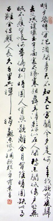 三尺書(shū)法水調(diào)歌頭