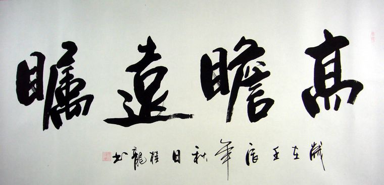 高瞻遠矚書法作品