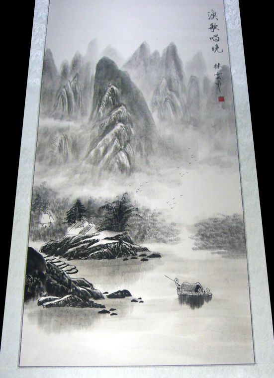 三尺豎幅山水畫