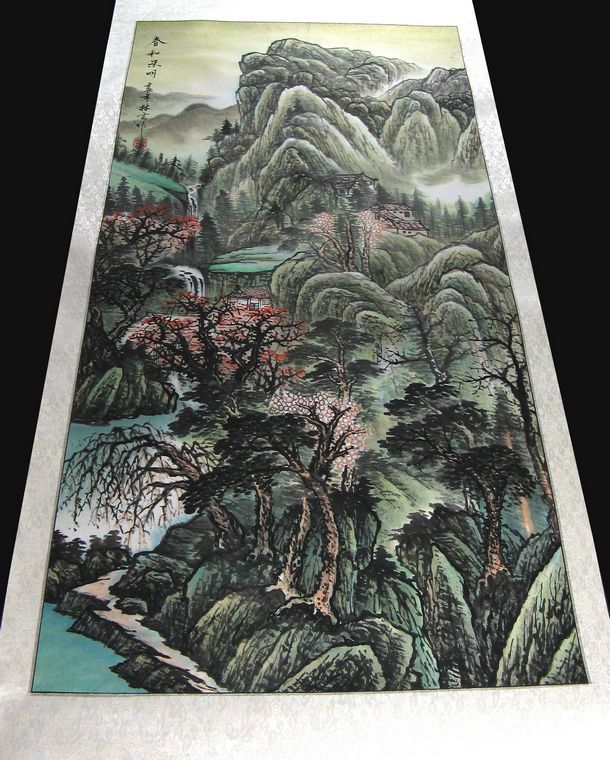 四尺國(guó)畫山水作品
