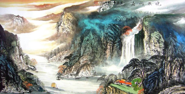 水墨山水風景