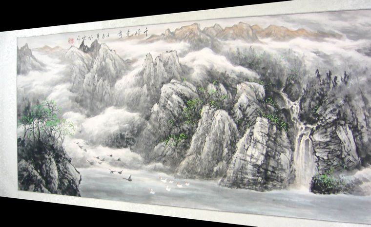 山水畫國畫作品