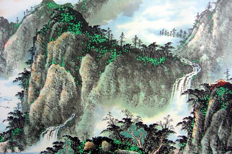 國畫寫意山水