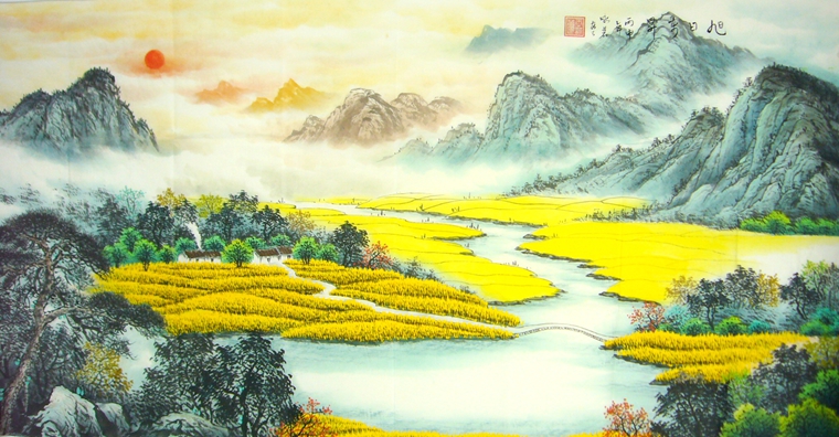 國畫山水畫作品