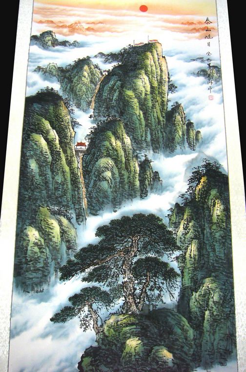 泰山日出畫(huà)