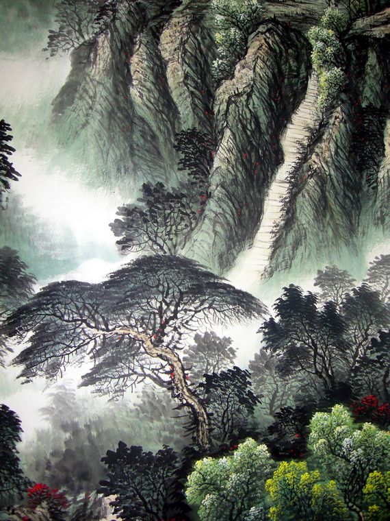 大客廳山水畫