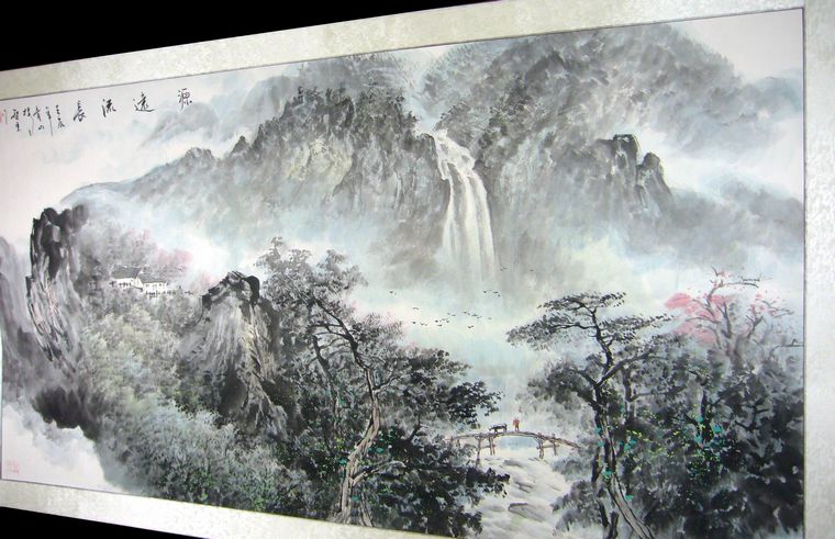 潑墨山水畫