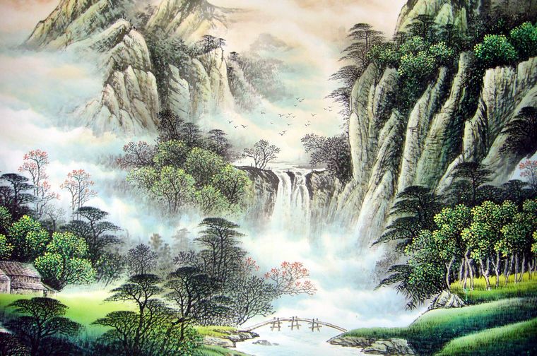 青綠山水畫