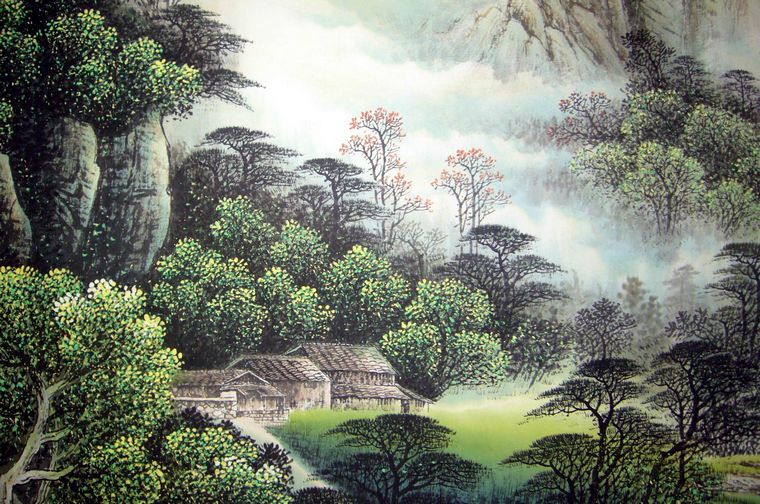 青綠山水畫
