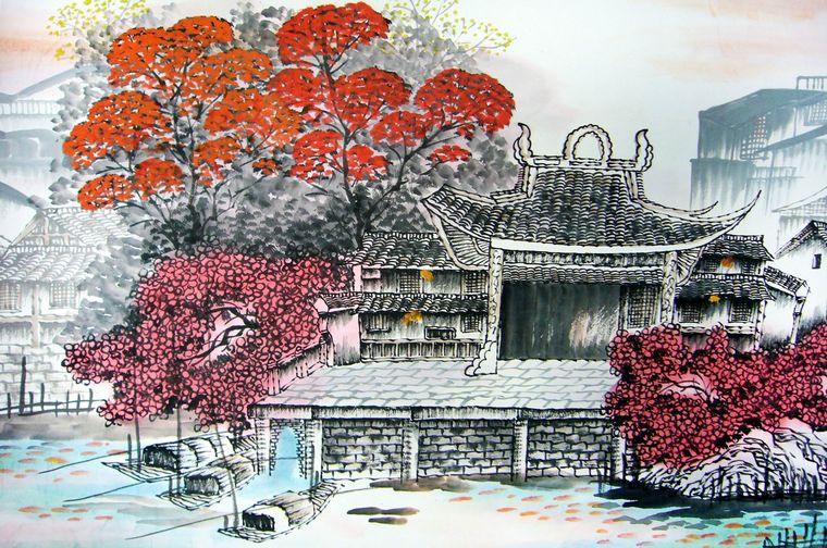 適合客廳掛的山水畫