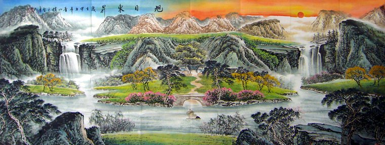名家客廳風水畫