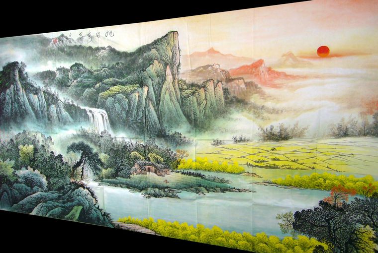 大八尺山水畫