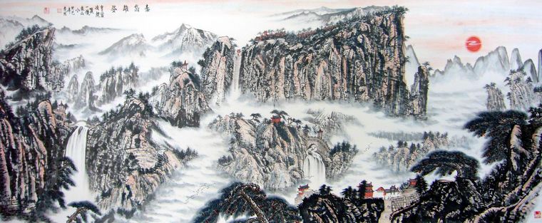 國畫精品山水畫