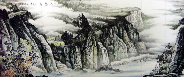 小八尺寫意國畫山水