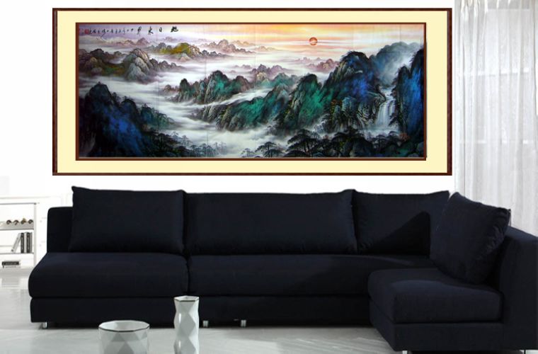 八尺名家山水畫