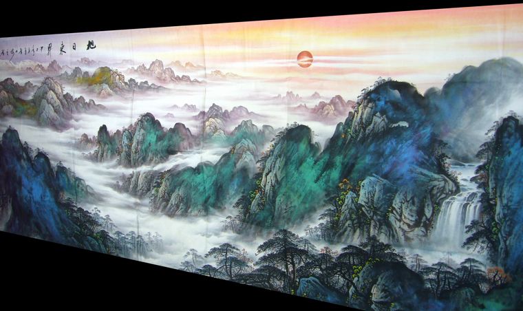 八尺名家山水畫