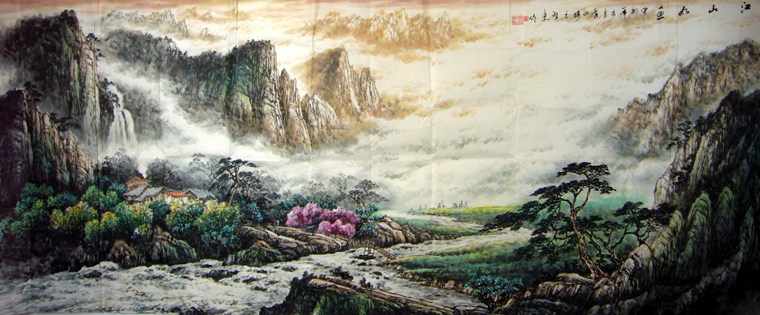 精品山水畫寫意畫