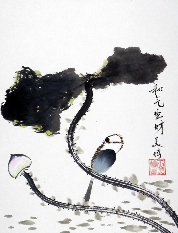 小品荷花圖