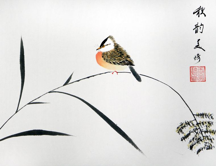 小品畫秋韻圖
