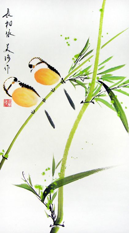 臥室小花鳥作品