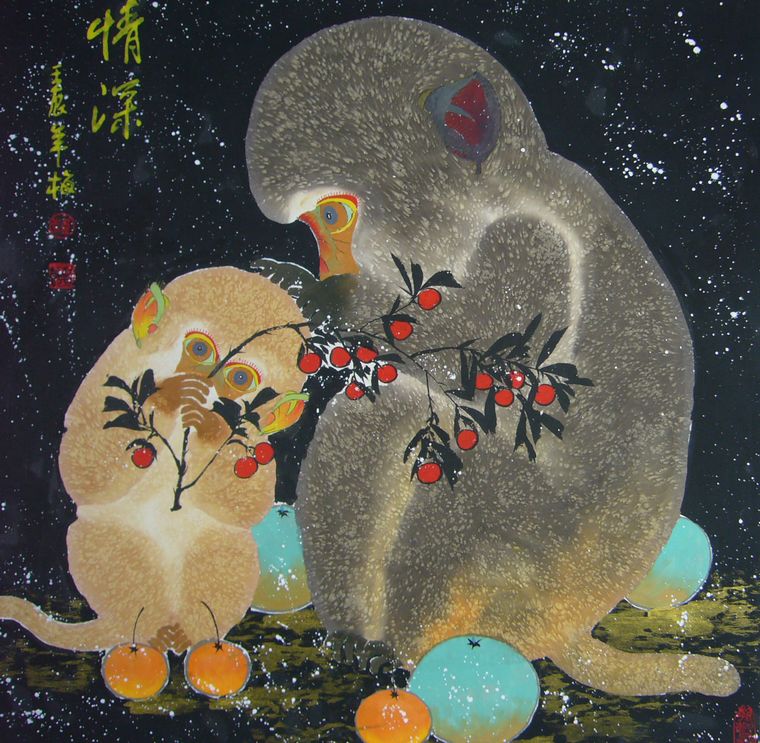 國(guó)畫(huà)猴子