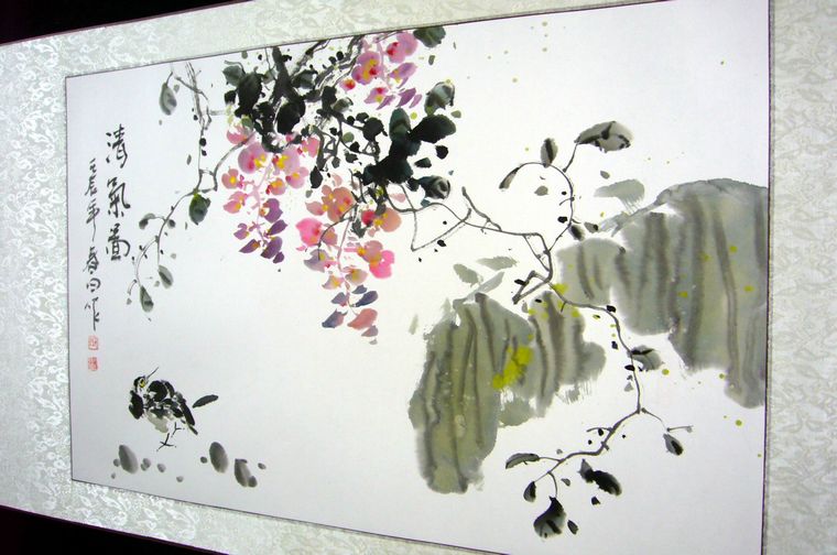 水墨花卉圖