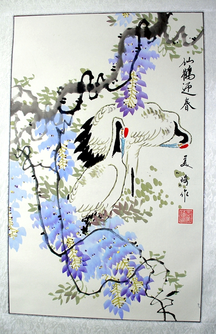 豎幅花鳥畫