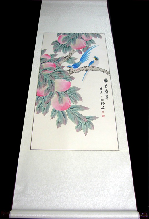 工筆畫獻壽圖