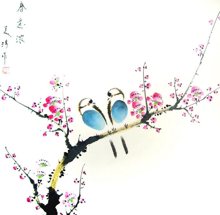 玄關(guān)花鳥畫