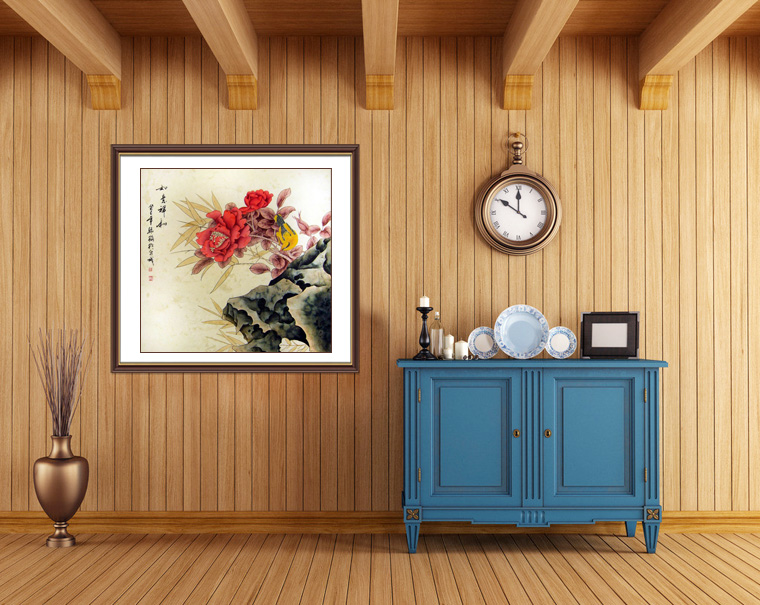 工筆花鳥畫作品