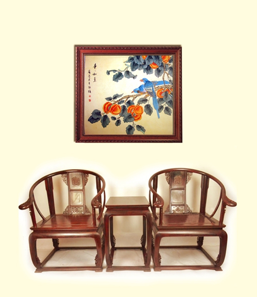 寫意畫柿子