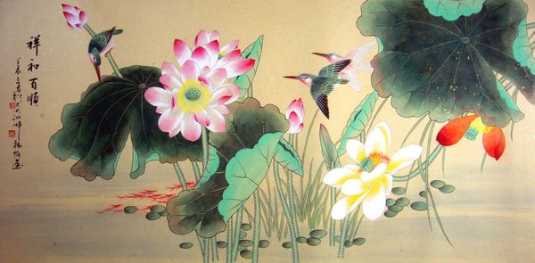 工筆畫蓮花