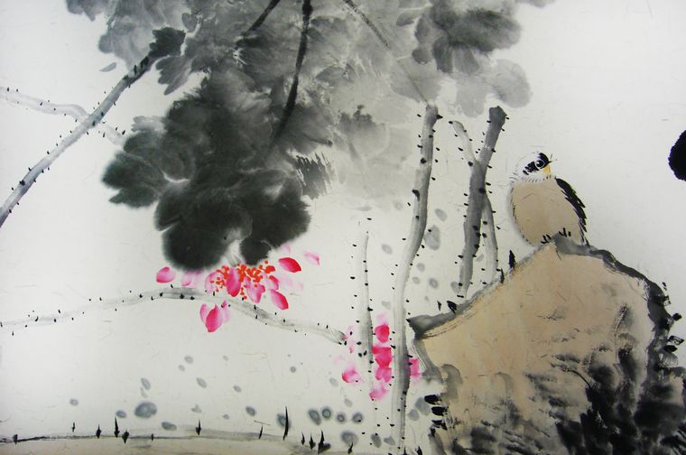 國(guó)畫荷花作品