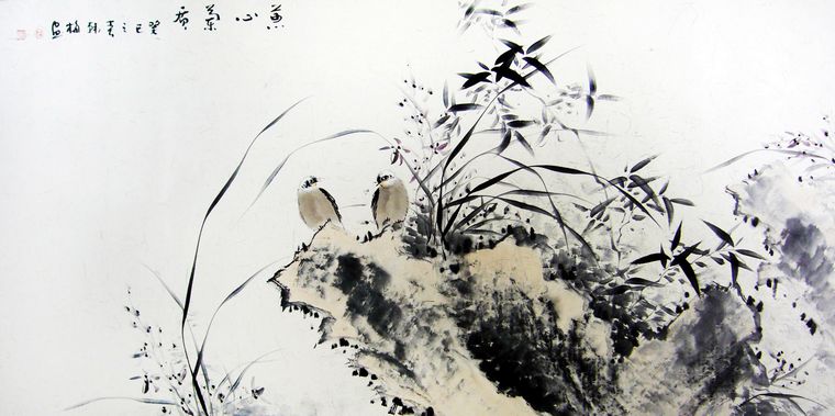 國畫花鳥作品