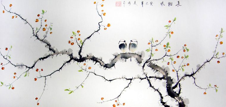 客廳花鳥畫