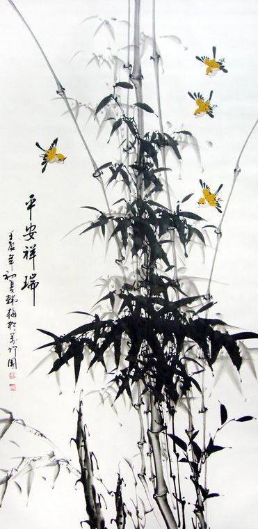 國(guó)畫水墨竹
