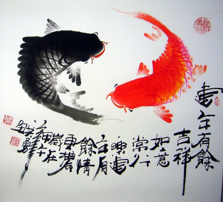 斗方墨魚