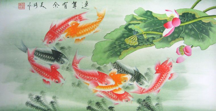 三尺九魚圖