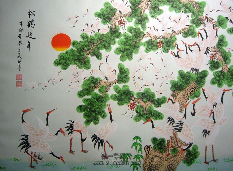 百鶴圖