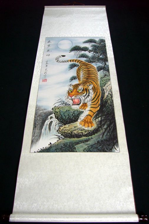國(guó)畫(huà)工筆老虎