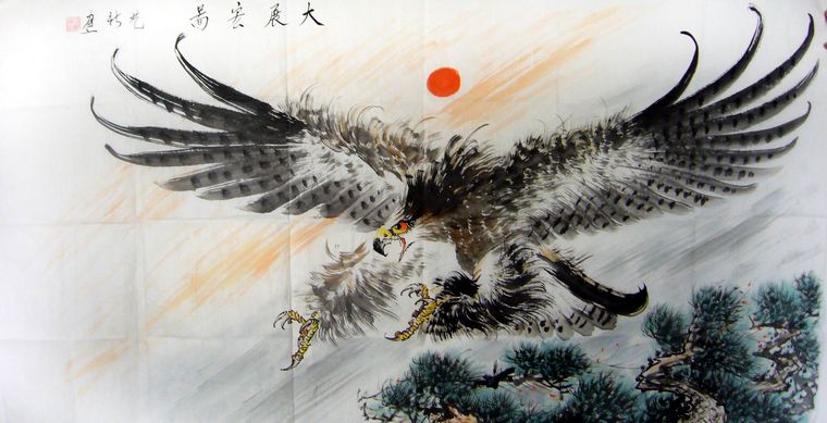 鷹的國畫