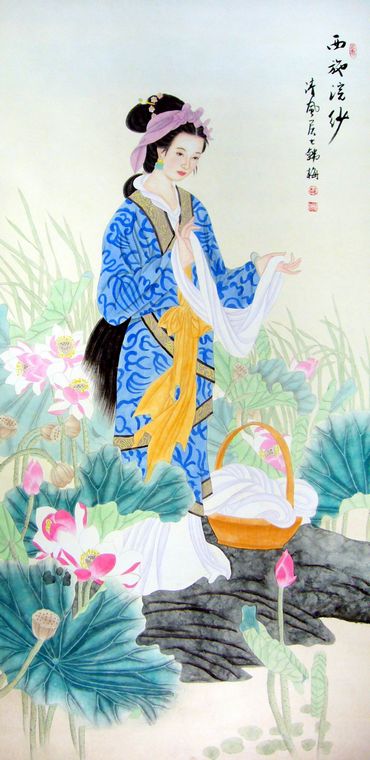 西施浣紗圖